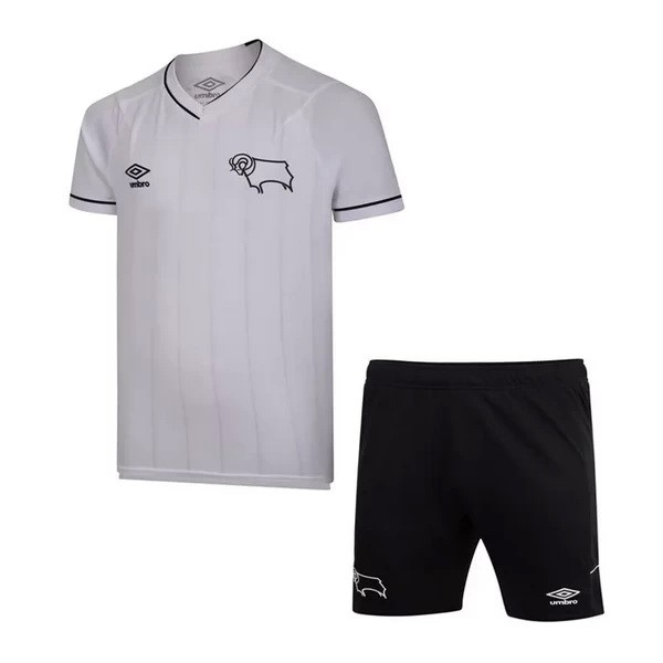 Camiseta Derby County 1ª Niños 2020-2021 Blanco
